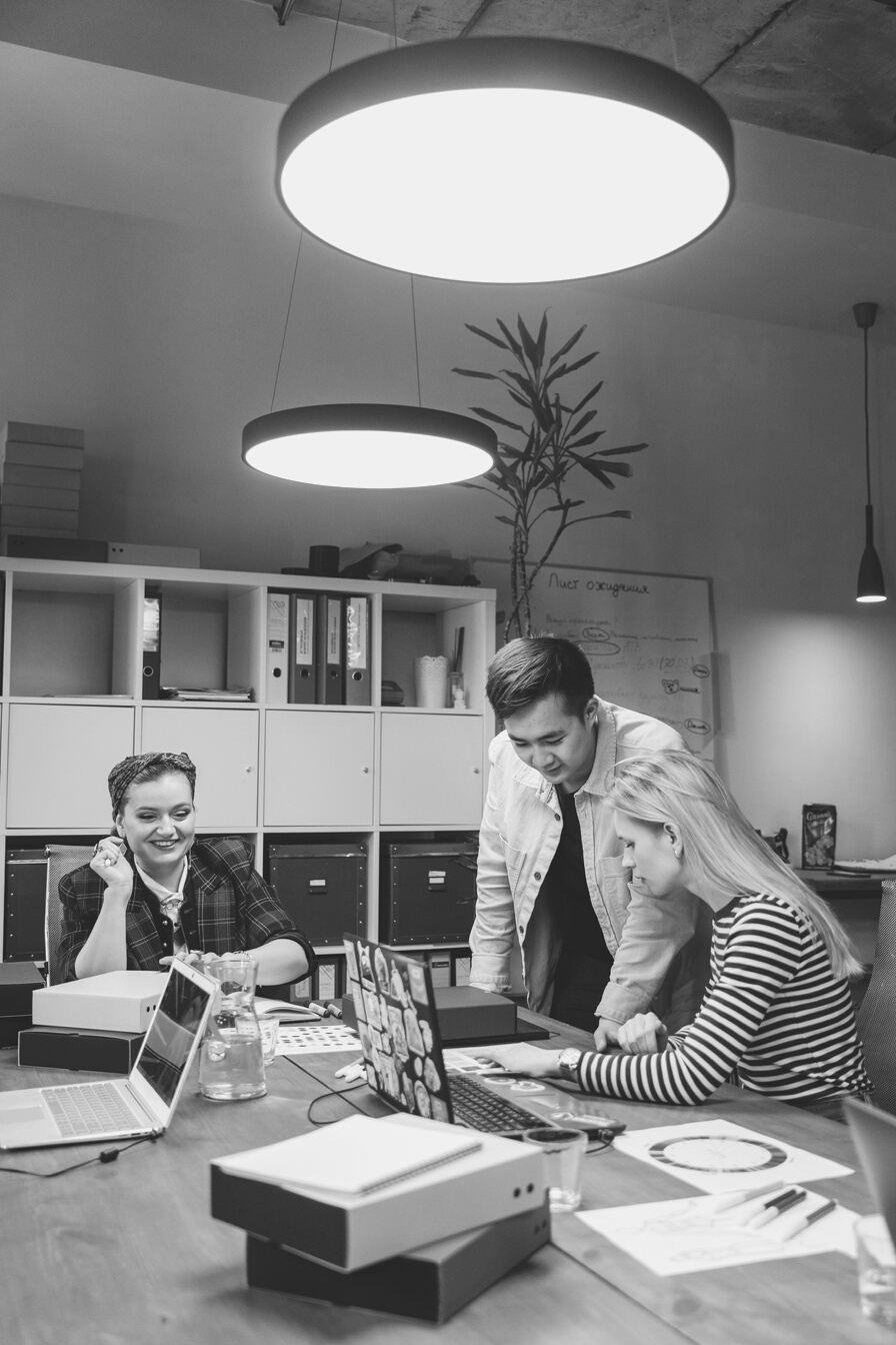 Colleagues Having Meeting